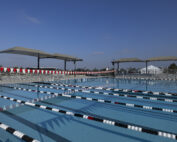 Outdoor swimming pool at Covina High School